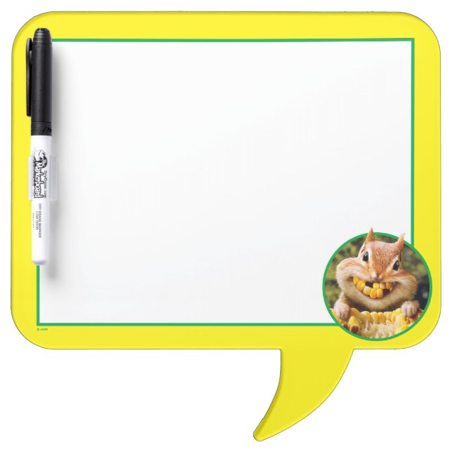 Chipmunk Eating Corn Dry Erase Board (Front)
