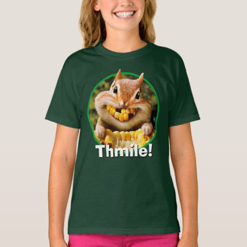 Chipmunk Eating Corn T_Shirt