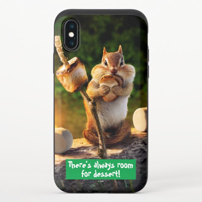 Chipmunk Eating Marshmallow Uncommon iPhone Case (Back)