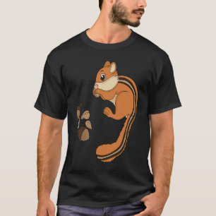Chipmunk Eating Nuts Nuts For Kids T-Shirt