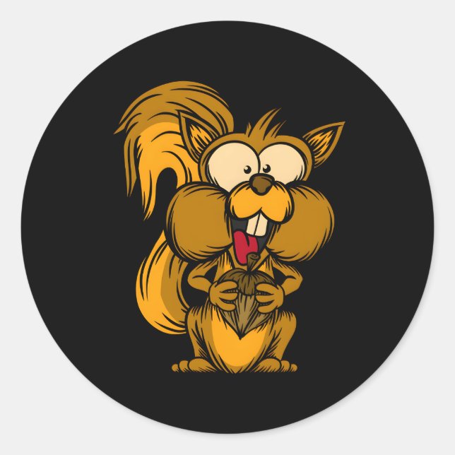 Chipmunk Forest Dweller Rodent Squirrel Classic Round Sticker (Front)