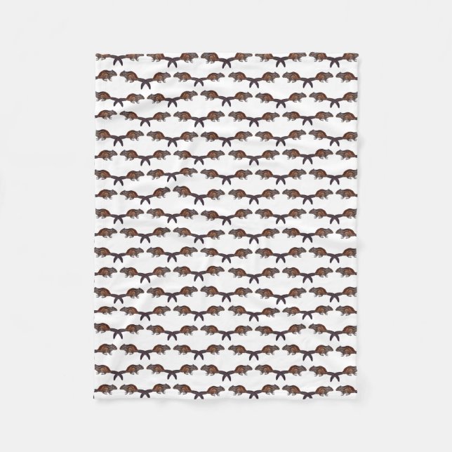 Chipmunk Frenzy Fleece Blanket (choose colour) (Front)
