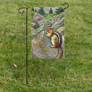 Chipmunk Garden Flag