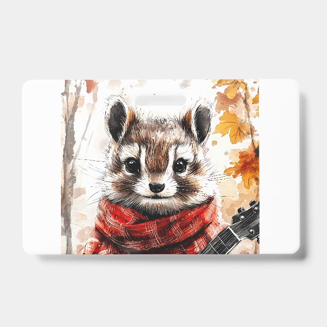 Chipmunk Guitar Melody Badge (Front)