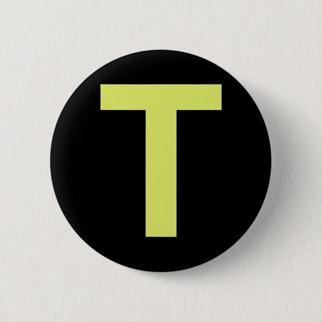 Chipmunk Halloween Carnival Group Costume Letter   Button (Front)