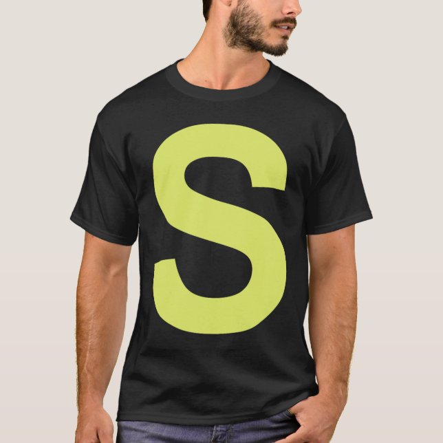 Chipmunk Halloween Carnival Group Costume Letter S T-Shirt (Front)
