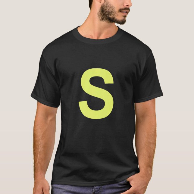Chipmunk Halloween Carnival Group Costume Letter S T-Shirt (Front)