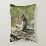 Chipmunk in Glacier National Park II Accent Pillow