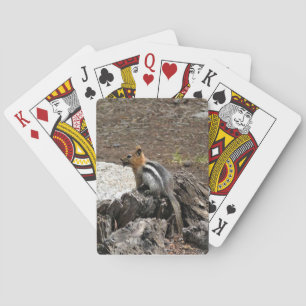 Chipmunk in Yosemite, California Poker Cards