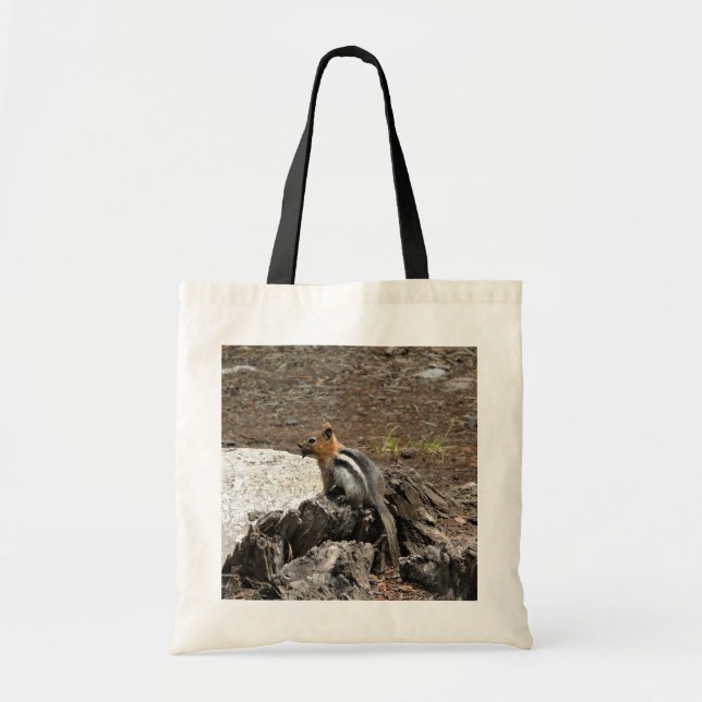 Chipmunk in Yosemite, California Tote Bag (Front)