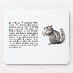 chipmunk mouse pad