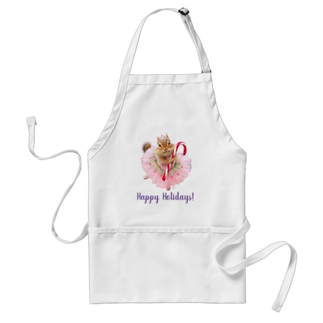 Chipmunk Plum Fairy Adult Apron (Front)