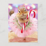 Chipmunk Plum Fairy Invitation Postcard