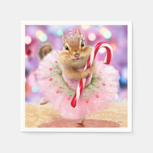 Chipmunk Plum Fairy Napkins