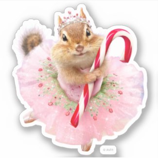 Chipmunk Plum Fairy Sticker