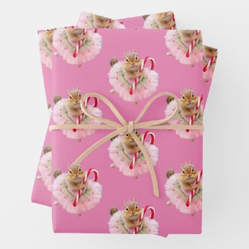 Chipmunk Plum Fairy Wrapping Paper Sheets by AvantiPress at Zazzle