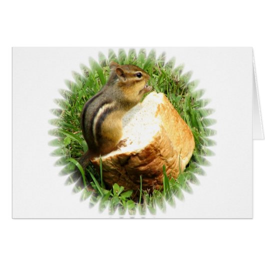 Chipmunk saying grace cards (Front Horizontal)