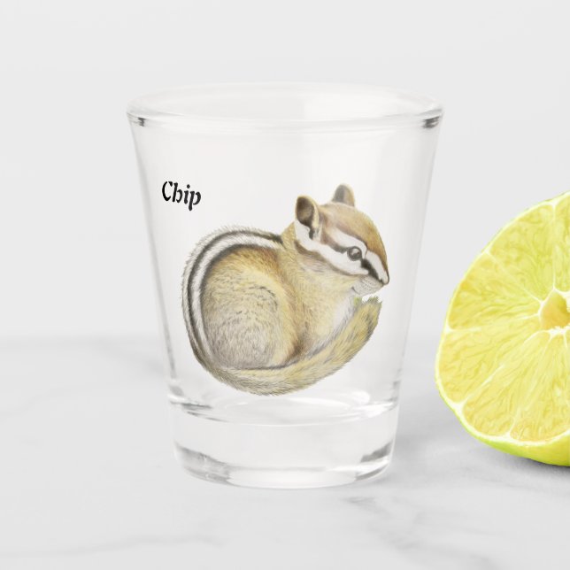 Chipmunk Shot Glass (Front)