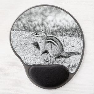 Chipmunk Sketch Gel Mouse Pad