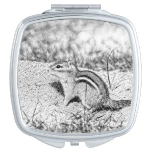 Chipmunk Sketch Mirror For Makeup