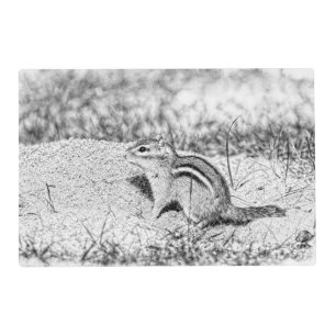 Chipmunk Sketch Placemat