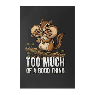 Chipmunk Snack Attack Acrylic Print