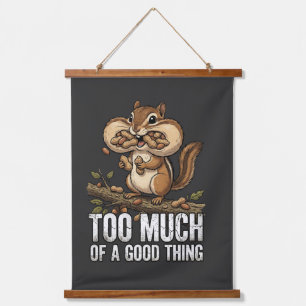 Chipmunk Snack Attack Hanging Tapestry