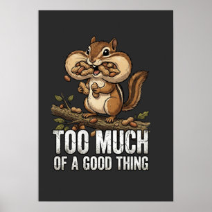 Chipmunk Snack Attack Poster