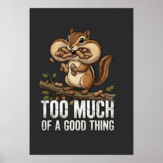 Chipmunk Snack Attack Poster (Front)