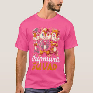 Chipmunk Squad for Chipmunk Lover Cartoon Style Ch T-Shirt