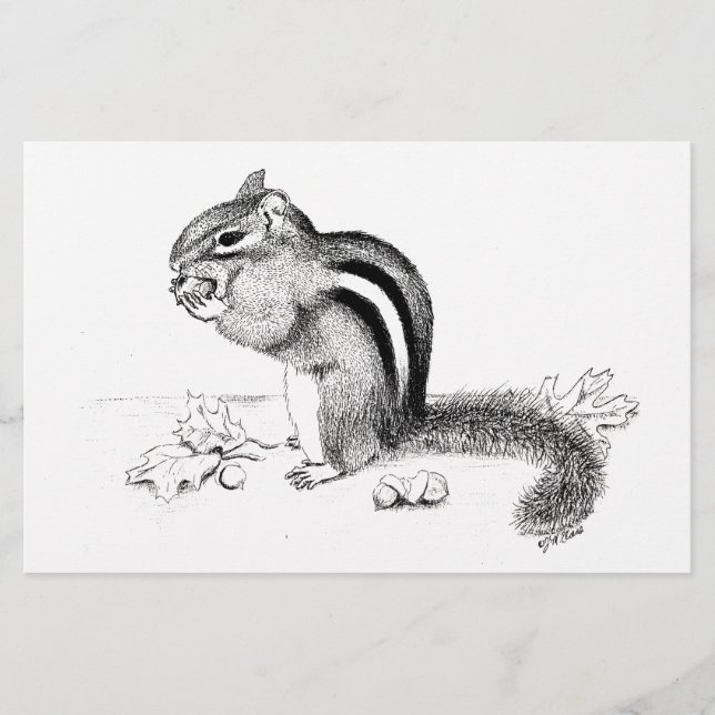 Chipmunk Stationery (Front)