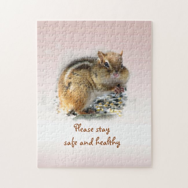 Chipmunk Tells Us to Stay Safe and Healthy Puzzle