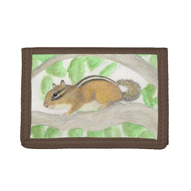 Chipmunk Tri-fold Wallet (Front)