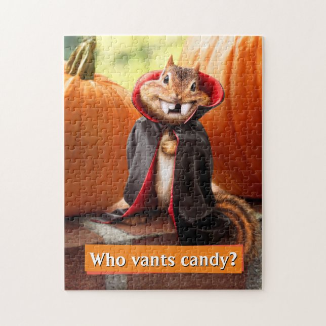 Chipmunk Vampire Jigsaw Puzzle (Vertical)