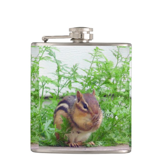 Chipmunk wildlife flask (Front)