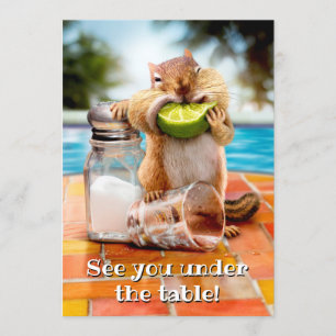 Chipmunk With Lime Invitation