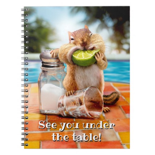 Chipmunk With Lime Notebook