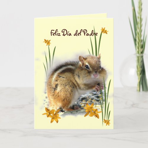 Chipmunks Dia del Padre Card