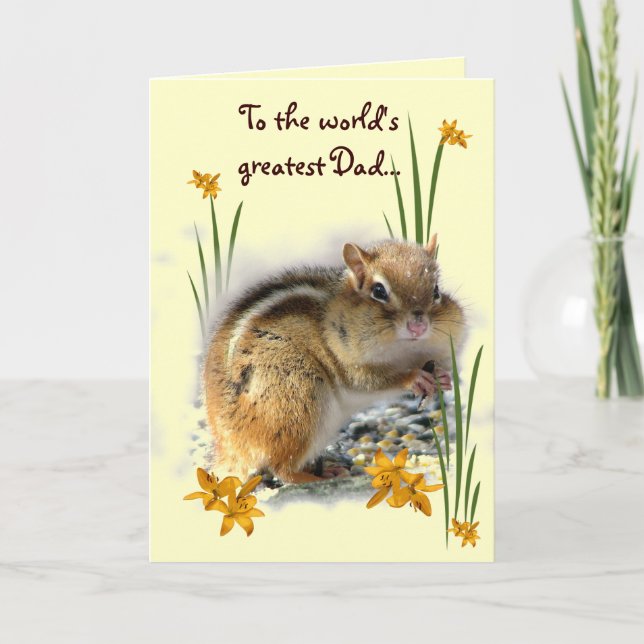 Chipmunks Fathers Day Card (Front)