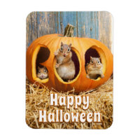 Chipmunks Inside Boo Jack-o-Lantern