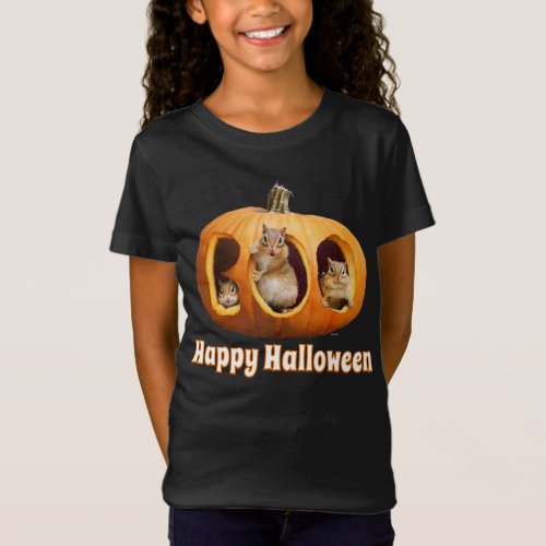 Chipmunks Inside Boo Jack_o_Lantern T_Shirt