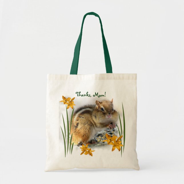 Chipmunk's Mother's Day Tote Bag (Front)