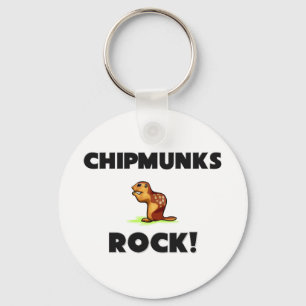 Chipmunks Rock Keychain