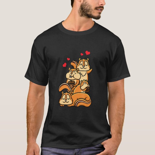 Chipmunks Rodents T-Shirt (Front)