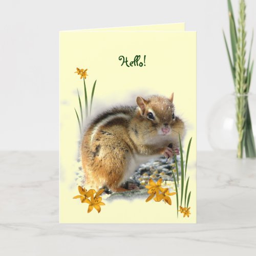 Chipmunks Thinking of You Card