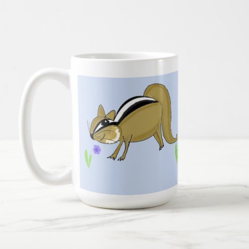 Chipmunks with Flowers Coffee Mug