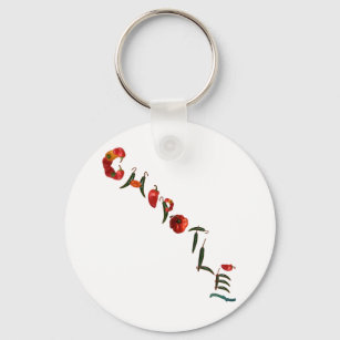 Chipotle Chili Peppers Keychain