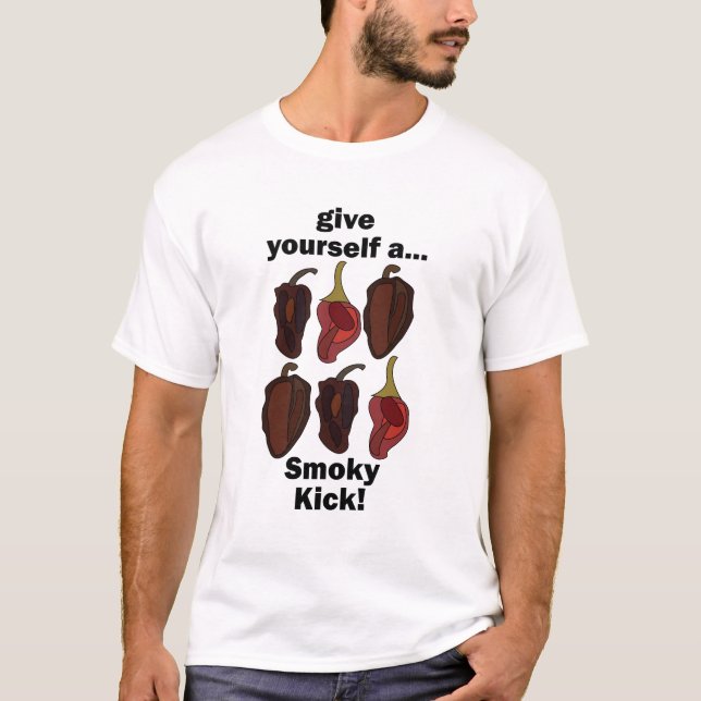Chipotle Give Yourself a Smoky Kick Funny Chipotle T-Shirt (Front)