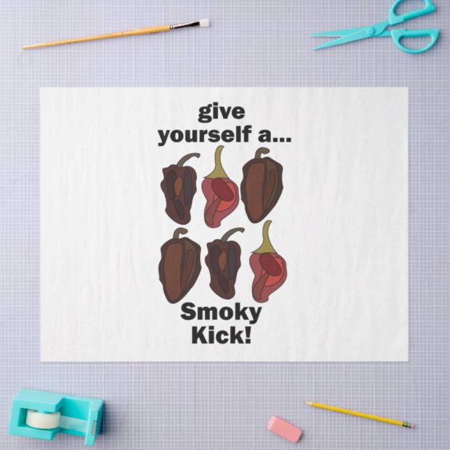 Chipotle Give Yourself a Smoky Kick Funny Chipotle Tissue Paper (Craft)