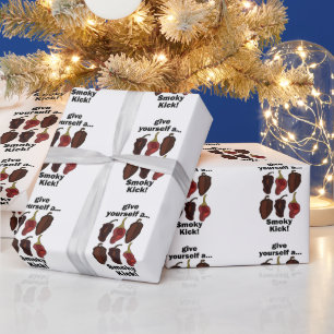 Chipotle Give Yourself a Smoky Kick Funny Chipotle Wrapping Paper
